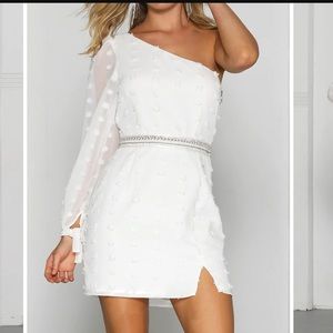 Jaus White Alira Mini Dress Size Small